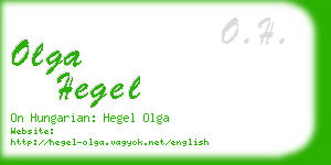olga hegel business card
